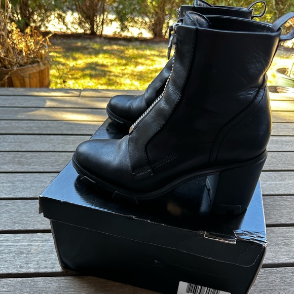 Rag & bone Shiloh Zip High Block Heel Combat Boots 40 10 - Picture 9 of 9